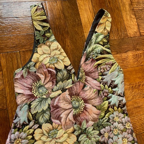 Topshop flower print tapestry mini  dress - Picture 9 of 15